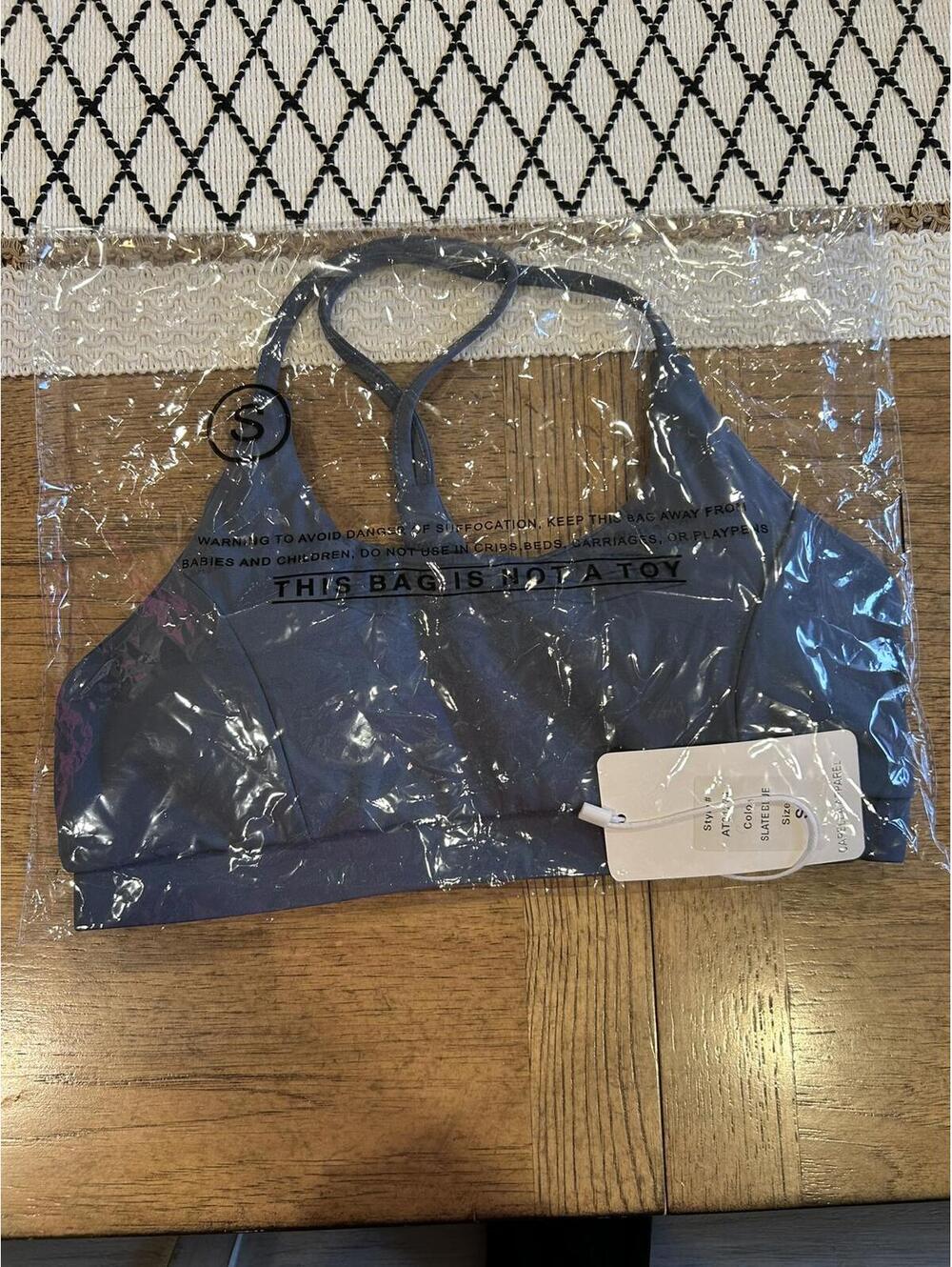Capella Apparel Slate Blue Sports Bra Size Small